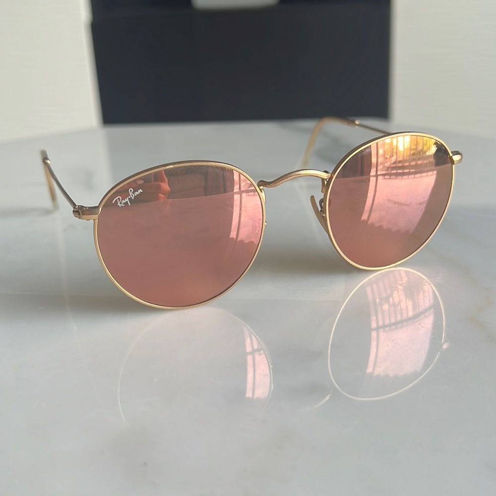 Ray-Ban 3447 Pink Mirror Sunglasses